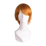 MapofBeauty 12'/30cm Role Play Cosplay Wig Costume (Golden Orange)