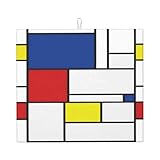 Zouey Escurreplatos Minimalista de Estilo Moderno de Mondrian, 41 x 46 cm