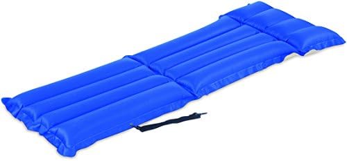 Bestway Camping Airbed & Chair Quick Inflation Sleep Mattress with Built-In Pillow, Blue