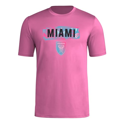 Image of adidas Men's Inter Miami CF Local Pop Short Sleeve Pre-Game T-Shirt