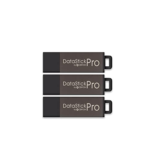Image of Centon DataStick Pro USB 2.0 Flash Drive 4GB x 3, Grey (S1-U2P1-4G-3)