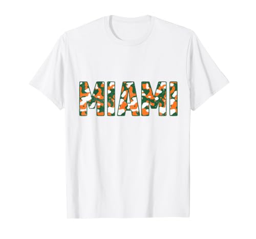 Miami Camo T-Shirt, Men, White, X-Large