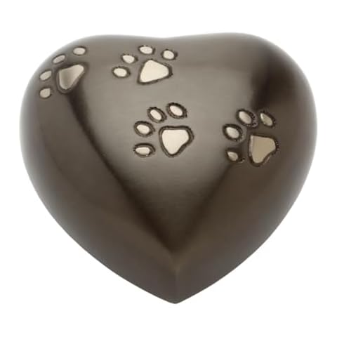 Urns UK Heart Solid Brass Keepsake Urn Cover