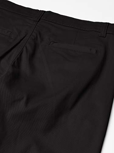 Chino stretch garçon Nautica noir 20 Husky avec devant plat lisse - 2