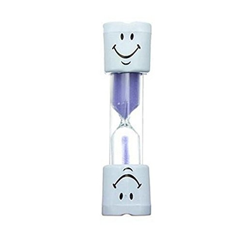 Kids Toothbrush Timer 2 Minute Smiley Sand Timer for Brushing Children's Teeth (purple)