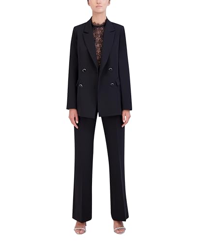 Women's Long Sleeve V Neck Double Breasted Blazer4