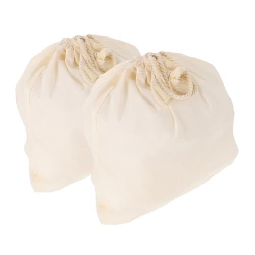 HAKIDZEL 2 Piezas Bolsa De Filtro Colador De Bolsa De Leche De Nuez Bolsa Coladora De Jugos Bolsa De Leche De Soja Bolsa Colador De Miel Paño Colador Paños De Queso Para Colar Algodón Beige