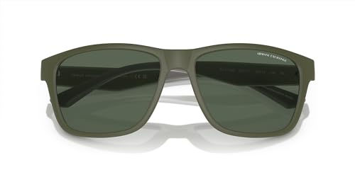 Image of Armani Exchange mens Ax4135s Rectangular Sunglasses