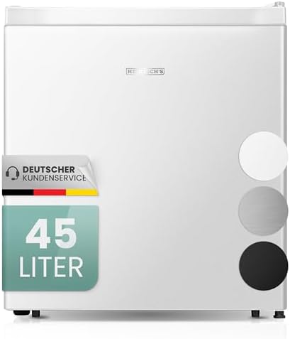 HEINRICHS Getränkekühlschrank 45L klein kompakt leise: 39db mit K...