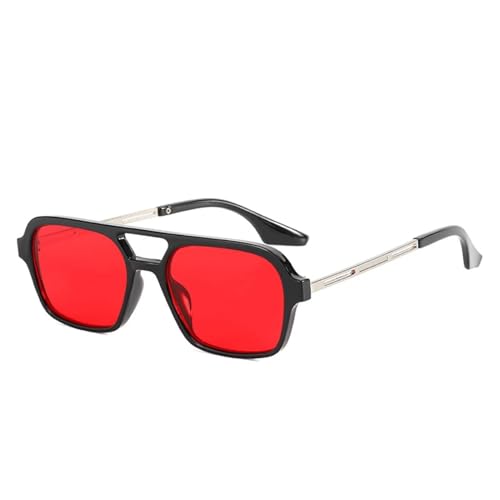 Lunettes de soleil rectangulaires avec protection UV400 contre les reflets