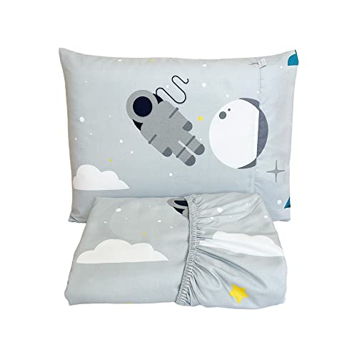 Lençol para Berço com Elástico e Fronha Micropercal Poliéster 300...