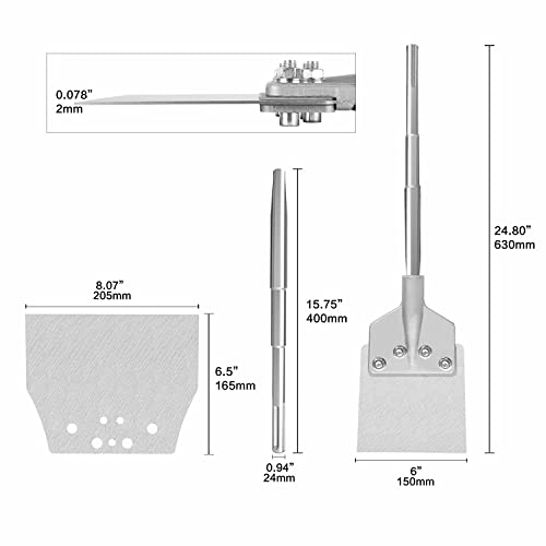 Gstk 6" Chisel Bit With Sds Max Shank, Replacement 8" Blade, And Screws For Tile, Masonry, Concrete, Brick, And Stone Work #TOP1