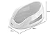 Angelcare ergonomischer Badesitz für die große Badewanne oder Dusche, Light Grey, angenehm weiche Liegefläche