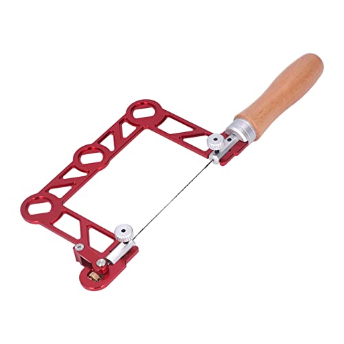 KIMISS Mini Scie à Chantourner Manuelle en Forme de U : Scie à Bois de qualité Supérieure avec Poignée Ergonomique en Bois, Idéale pour Les Bijoutiers et Le Traitement des Métaux (3