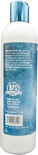 Image of Bio-Groom Crisp Apple Dog Shampoo - Natural Scent Pet Shampoo, Aloe Vera, Chamomile, Cat & Dog Bathing Supplies, Puppy Wash, Cruelty-Free, Made in USA, Quick Rinse Cat Shampoo - 12 fl oz 1-Pack