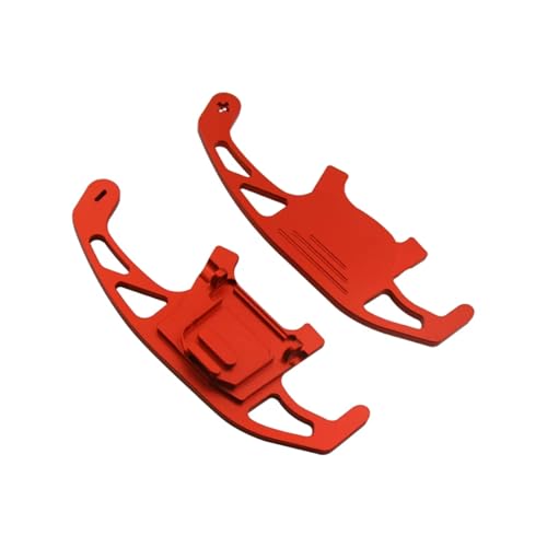 �Ԃ̃p�h���V�t�^�[ Compatible With For Golf 7 For Gti R For Gte For Gtd For Tiguan �J�[�X�e�A�����O�z�C�[���V�t�g�p�h���G�N�X�e���V�����V�t�^�[�A�N�Z�T���[�ɑΉ�(Red)