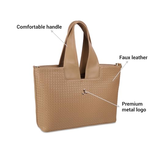 Image of Mochi Women Casual Faux Leather Satchel Bag with Adjustable Sling and Spacious Compartments