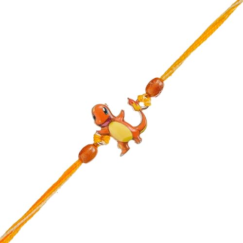 Image of eCraftIndia Cartoon Rakhi for Kids Brother | Raksha Bandhan Rakhi for Bhai Bhaiya | Best Bro Ever Fridge Magnet | Roli Chawal Pack