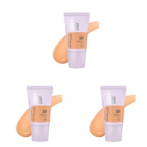 Image of Maybelline New York Super Stay Lumi Matte Liquid Foundation, 310 (Pack of 3)