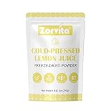 Zorvita Lemon Powder Cold Pressed Freeze-Dried Lemon Juice Powder, No Additives or Fillers, Gluten-Free, Non-GMO 8.82 oz (250g)
