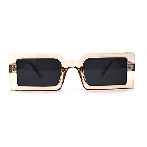 Womens 90s Square Rectangle Vintage Hippie Sunglasses2