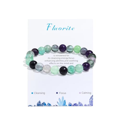 xuzhiyuan Natural Stone Healing Bracelet Healing Beads Crystal Bracelet Handmade ...