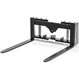 YINTATECH 3000lbs Skid Steer Pallet Fork 42' Frame Pallet Forks for Kubota Bobcat Skid Steer Loaders Tractors