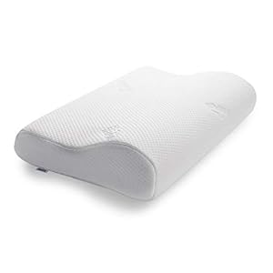 TEMPUR Original Schlafkissen Memory Foam, ergonomisches Nackenstützkissen für Seiten- und Rückenschläfer, Liegefühl fest, L (50 x 31 x 11.5/8.5 cm), Weiß