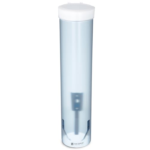 San Jamar Carlisle FoodService Products C3165FBL Distributeur de gobelets à eau, distribution par le dessous, modèle moyen, Bleu (Pack de 24)