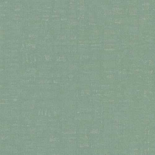 A.S. Création Tapete Uni Grün Eukalyptus Nara 387456 Einfarbig Vliestapete 10,05 m x 0,53 m Made in Germany