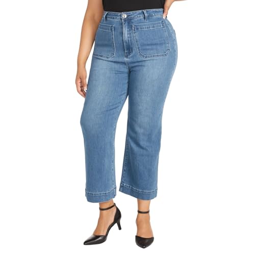 Masseys High-Rise Cropped Patch Pocket Jean4