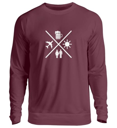 Pull unisexe Bière Soleil Aviateur Malle Hobbys Love Party vêtement de fête et de détente