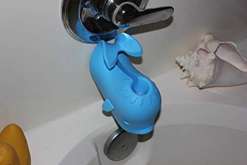 Bath Spout Cover for Bathtub - Faucet Baby Covers Protects Baby During Bathing Time While Being Fun. Cute Soft Whale to Making Enjoyable Safe Baths Your Child Will Love. (1 Pack, Light Blue)