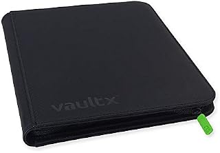 Vault X Premium Exo-Tec® Zip Binder - 9 Pocket Trading Card Album Folder - 360 Side Loading Pocket Binder for TCG