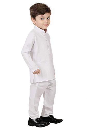 Image of Oner Uchchitaa Designs Boys Ethnic Wear Kurta Pyjama Dress Set DN007