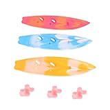 Décoration murale en forme de planche de surf - disponible en trois - bleu, magenta et jaune - cet ensemble répond à préférences esthétiques, ce qui en fait un choix polyvalent pour divers thèmes et styles, assiettes de fête de surf