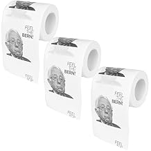Bernie Sanders Novelty Toilet Paper, 3-Pack Funny Political Gag Gift for Republicans, Printed Democrat Humor by Fairly Odd Novelties