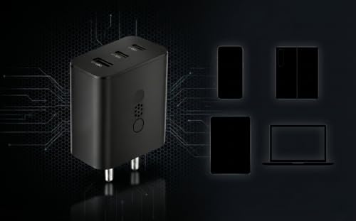 Image of Original CMF 65W Type C to USB A PPS Charging Adapter Compatible with Nothing Phone 4a|4a Pro|3|3a Lite|3a|2a| Plus|2|CMF Phone 2a Pro|S26|10a|Tab S11|Z Fold 7 /6| Quick Charger 65W, 45W, 18W, Black