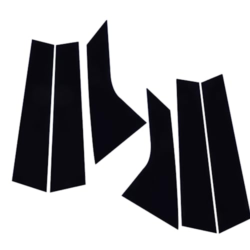 Paneles de pilar BC para Hyundai Elantra 2021 2022, molduras de ventanas exteriores en negro