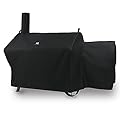 SUPJOYES Grill Cover for Oklahoma Joe's Longhorn Offset Smoker Grill, Durable & Waterproof Oklahoma Joe Smoker Accessories