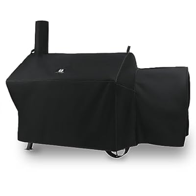 SUPJOYES Grill Cover for Oklahoma Joe's Longhorn Offset Smoker Grill, Durable & Waterproof Oklahoma Joe Smoker Accessories