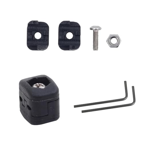 SquEqu 2 Pack Drop Away Arrow Rest String Clamp Buckle Fastener Clip Replacement Bowstring Adjustment Knob Mount for Compound Bow Fall Drop Archery Outdoor Hunting Shooting Accessory