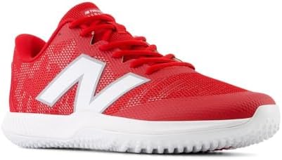 New Balance Unisex FuelCell 4040 V7 Turf Trainer Baseball Shoe, Team Red/Optic White, 6.5 US Men | Image 2