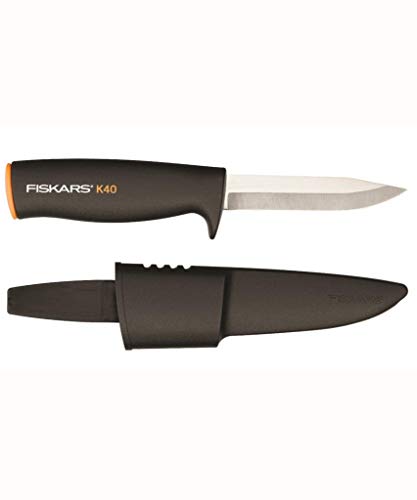 Fiskars Universalmesser, Inklusive Köcher zum sicheren Verstauen, Länge: 22,5...