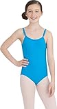 Capezio Girls' Big Camisole Leotard w/Adjustable Straps, Turquoise Large