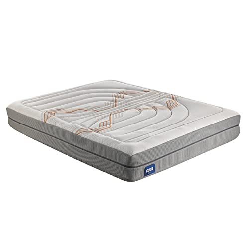 BULTEX| Colchón 180 x 200 Casiopea Camas articuladas Espuma HR Avanzada antialérgica Transpirable con Fibra atérmica | Firmeza Media y Confort Total | 1 Cara | Barrera higiénica Total