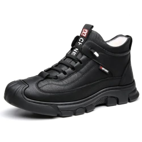 Jeef Men's Winter Ortho Shoes Warm Non-Slip Snow Boots Fur Lined Hiking Boot Casual Waterproof Trekking Shoes