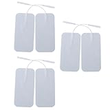 MUCKLILY 6 Stück Teiliges Selbstklebende Massage elektroden pads aus Atmungsaktivem Vliesstoff Hautfreundlich Schmerzlindernd Langlebig und Flexibel Geeignet für Tens Ems geräte