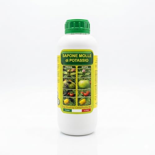 sapone molle di potassio 1kg sapone potassico per piante e orto corroborante naturale concentrato lavante per melata, afidi e cocciniglia azione insetticida e antiparassitario naturale argan italia