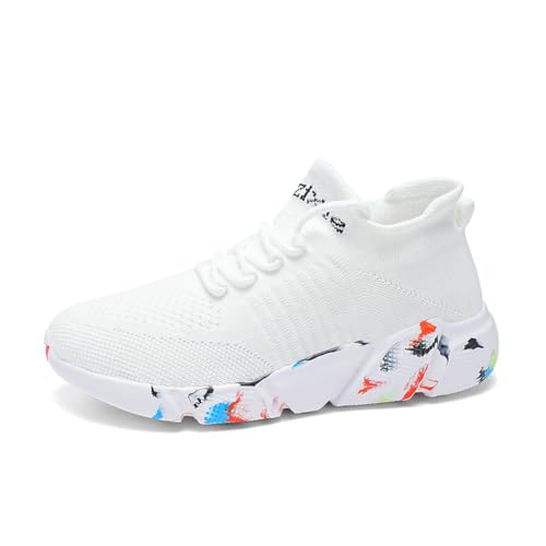 LIBINXIF Womens & Mens Light Breathable Fashion Slip Resistant Sneakers - Comfortable Walking & Running Shoes